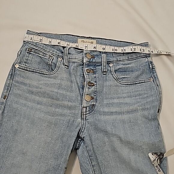MADEWELL, jeans, button, fly, high rise, skinny, 27 - Picture 5 of 10